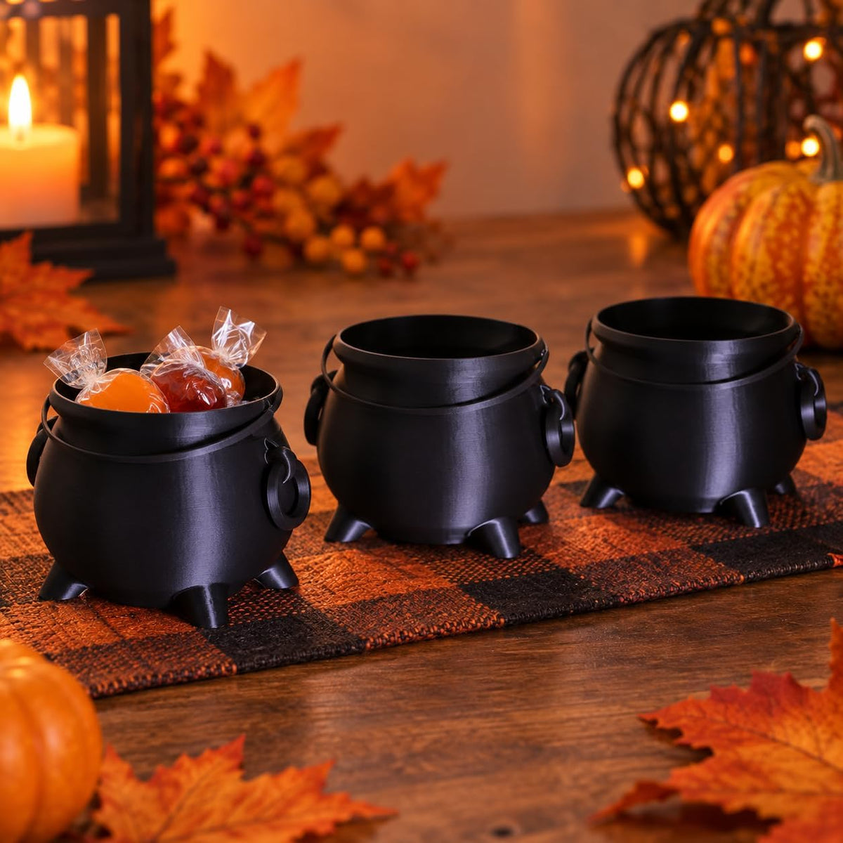 Mini Halloween Cauldron Treat Pot