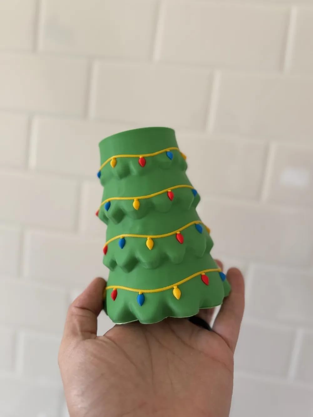 Christmas Tree Slim Can Holder - 12 oz