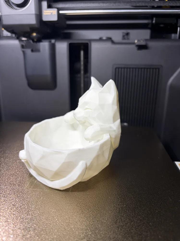 Cat Wrapped Candy Bowl
