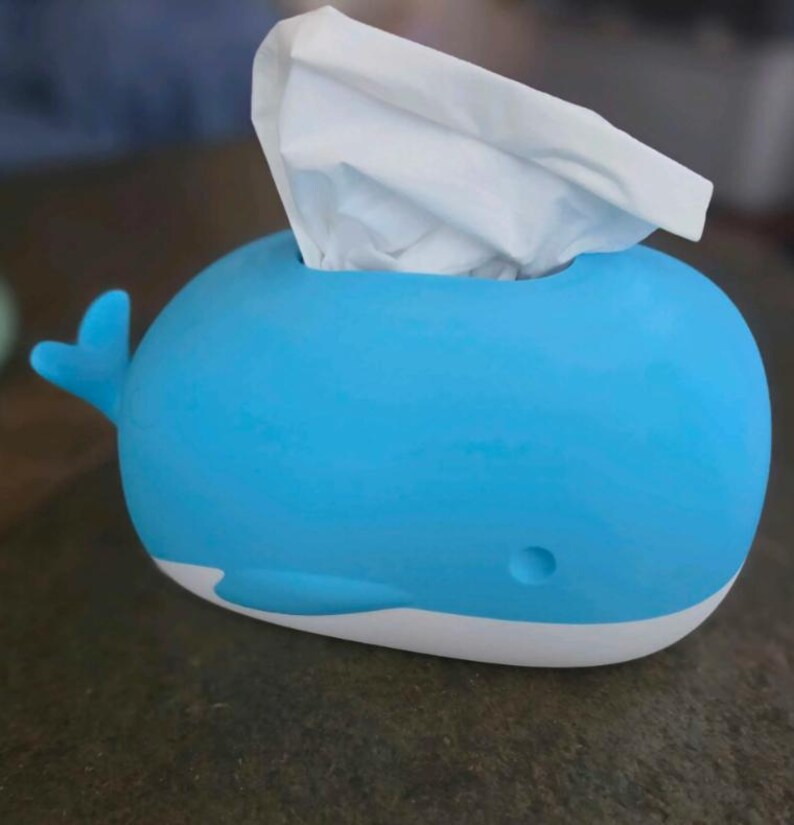 Whale Tissue Box Cover - Cute Ocean Tissue Holder