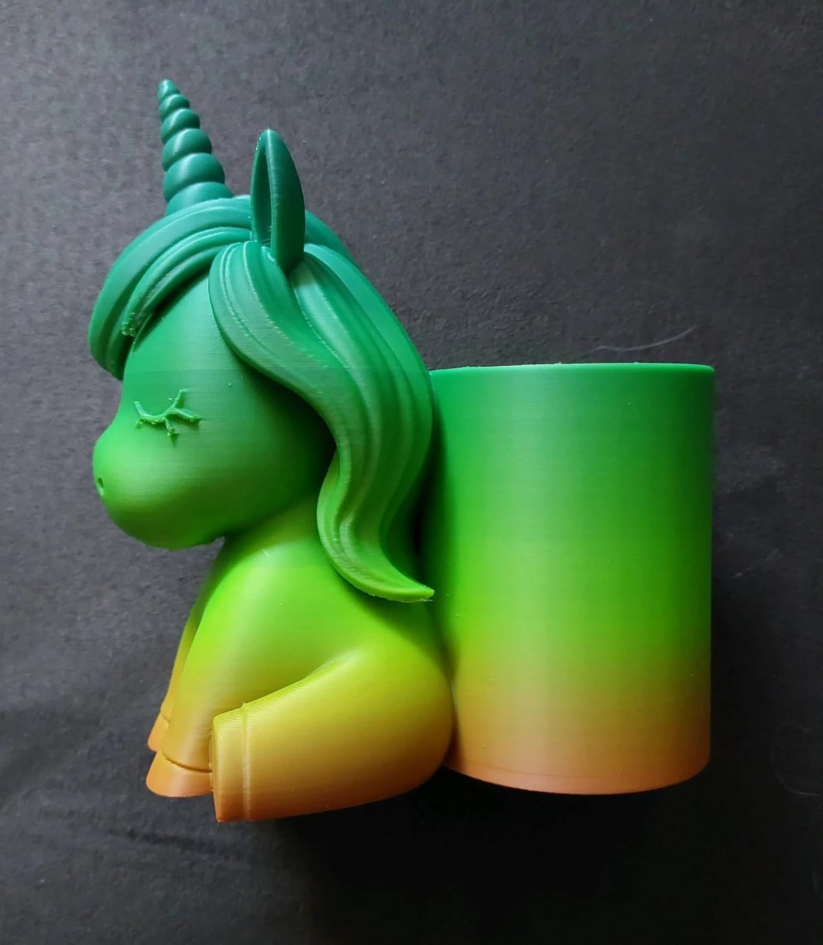 Sleepy Unicorn Pencil Holder
