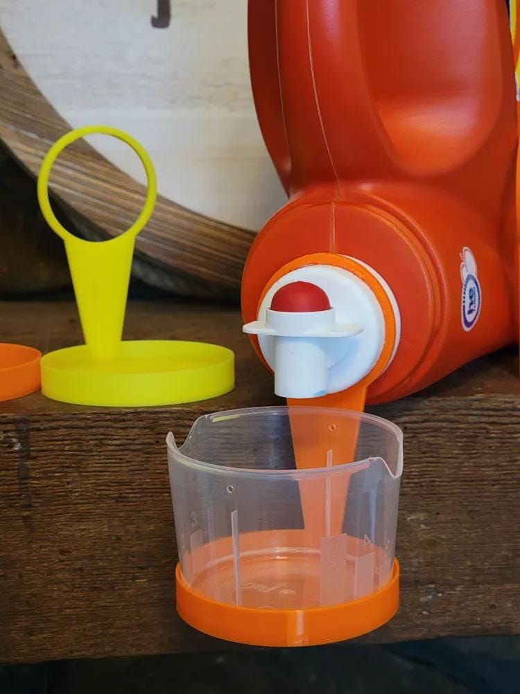 Laundry Detergent Cap Holder with Drip Tray