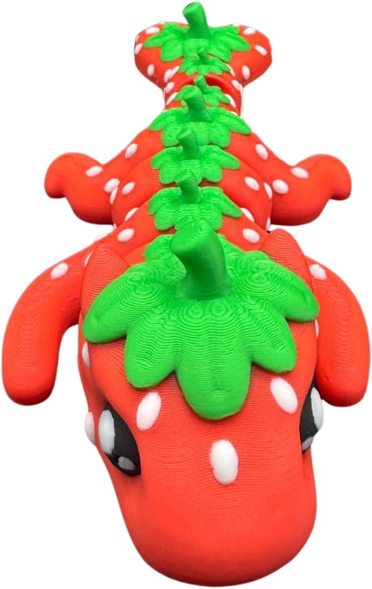 Strawberry Dragon Fidget - 7-Inch Articulated Toy