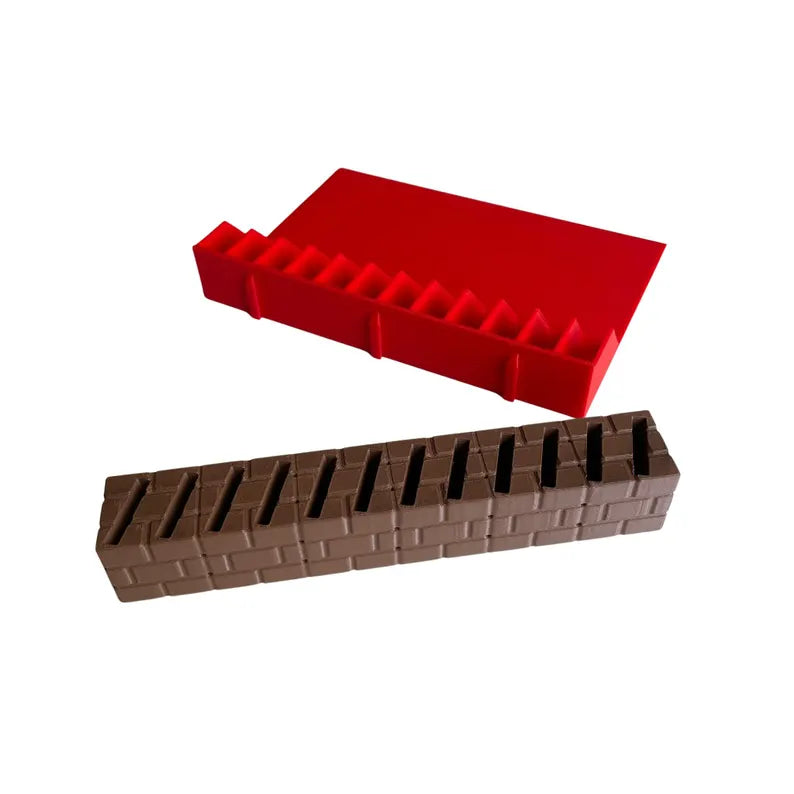 Retro Brick Switch Game Organizer - 12 Cards & 24 Cases