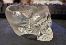 Human Skull Candy Bowl - Gothic Halloween Decor
