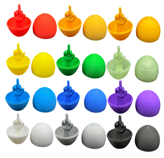 12 Pack of Middle Finger Easter Eggs - Easter Gag Gifts