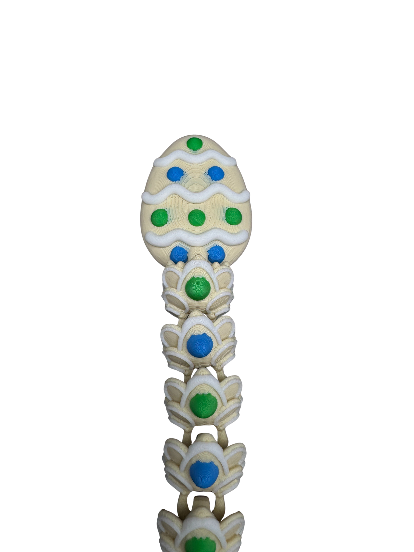 Green/Blue Easter Cookie Dragon - Available in 16-Inch Baby & 26-Inch Adult Sizes