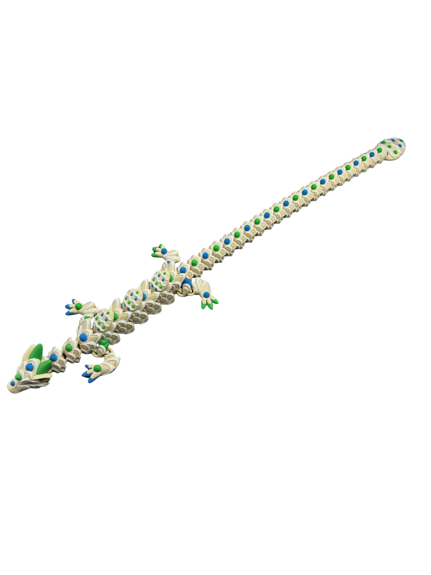 Green/Blue Easter Cookie Dragon - Available in 16-Inch Baby & 26-Inch Adult Sizes