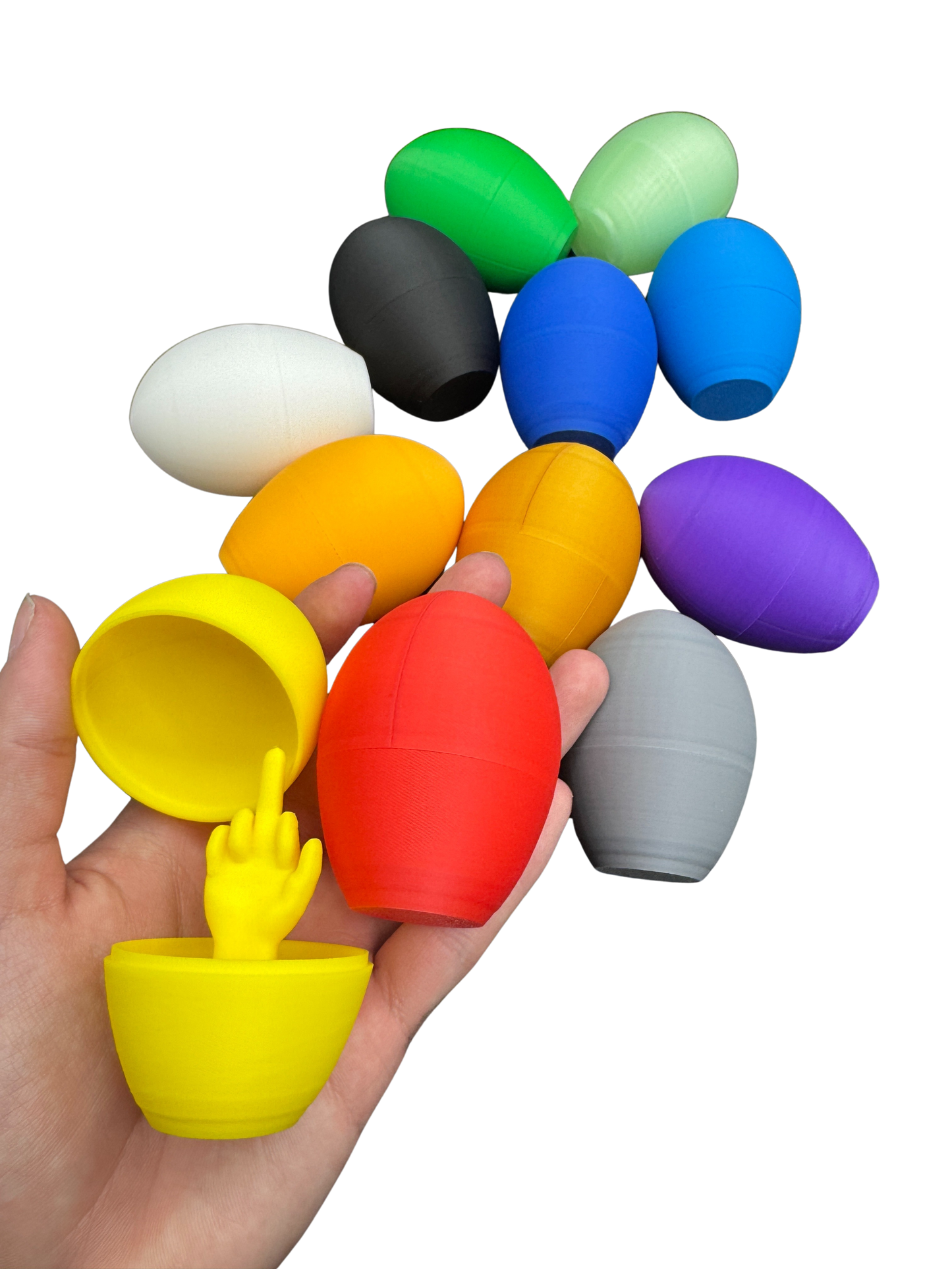 12 Pack of Middle Finger Easter Eggs - Easter Gag Gifts