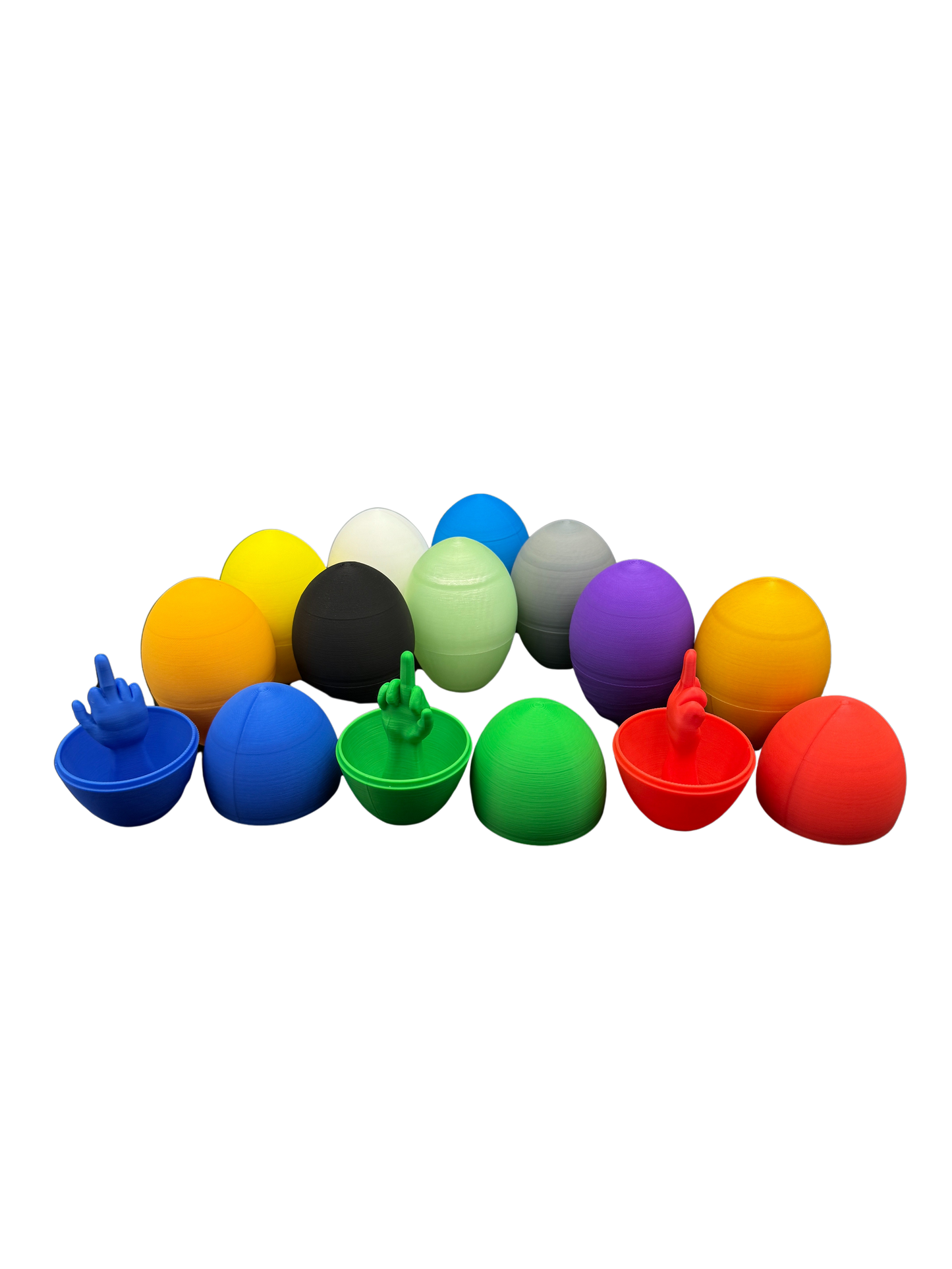 12 Pack of Middle Finger Easter Eggs - Easter Gag Gifts