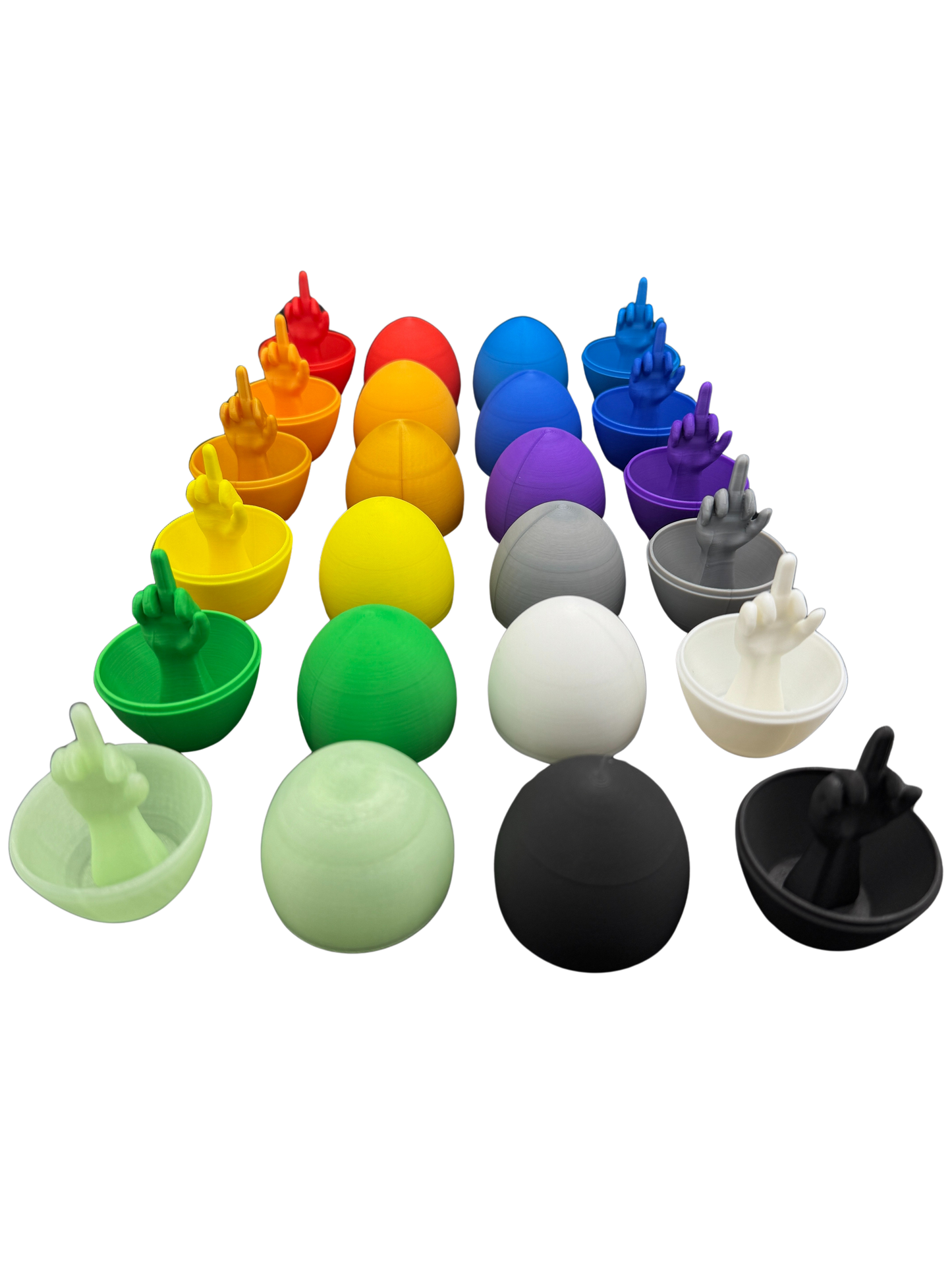 12 Pack of Middle Finger Easter Eggs - Easter Gag Gifts