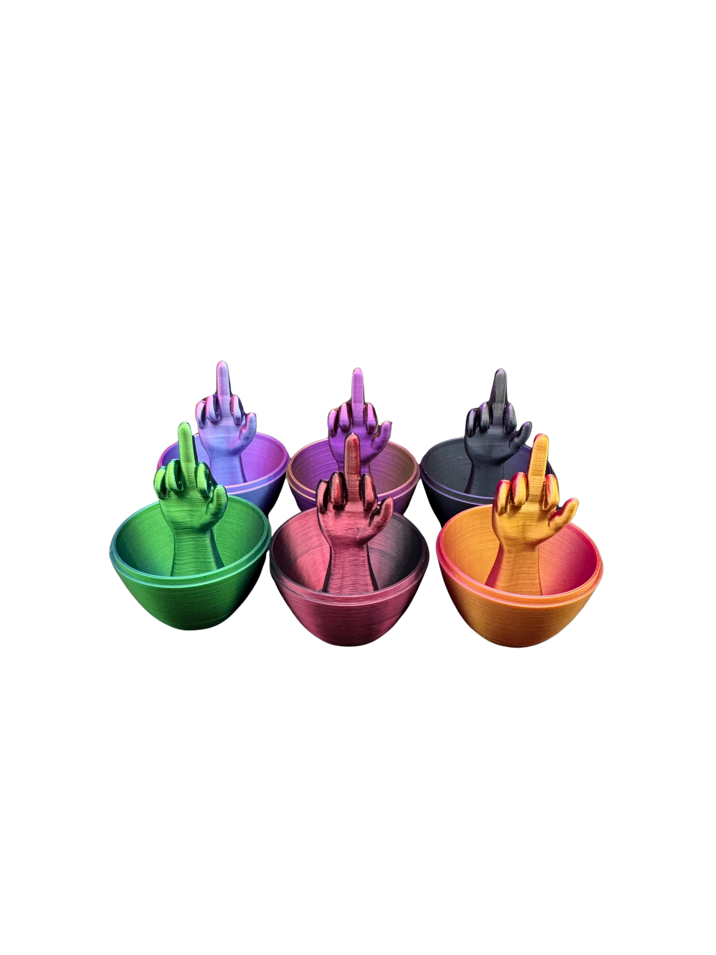 6 Pack of Silk Middle Finger Easter Eggs - Easter Gag Gifts