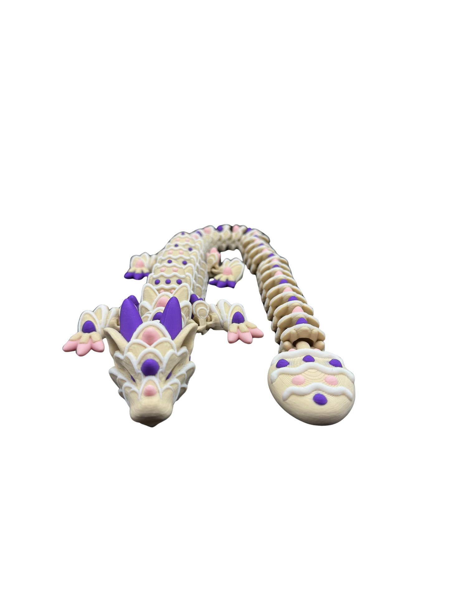 Purple/Pink Easter Cookie Dragon - Available in 16-Inch Baby & 26-Inch Adult Sizes