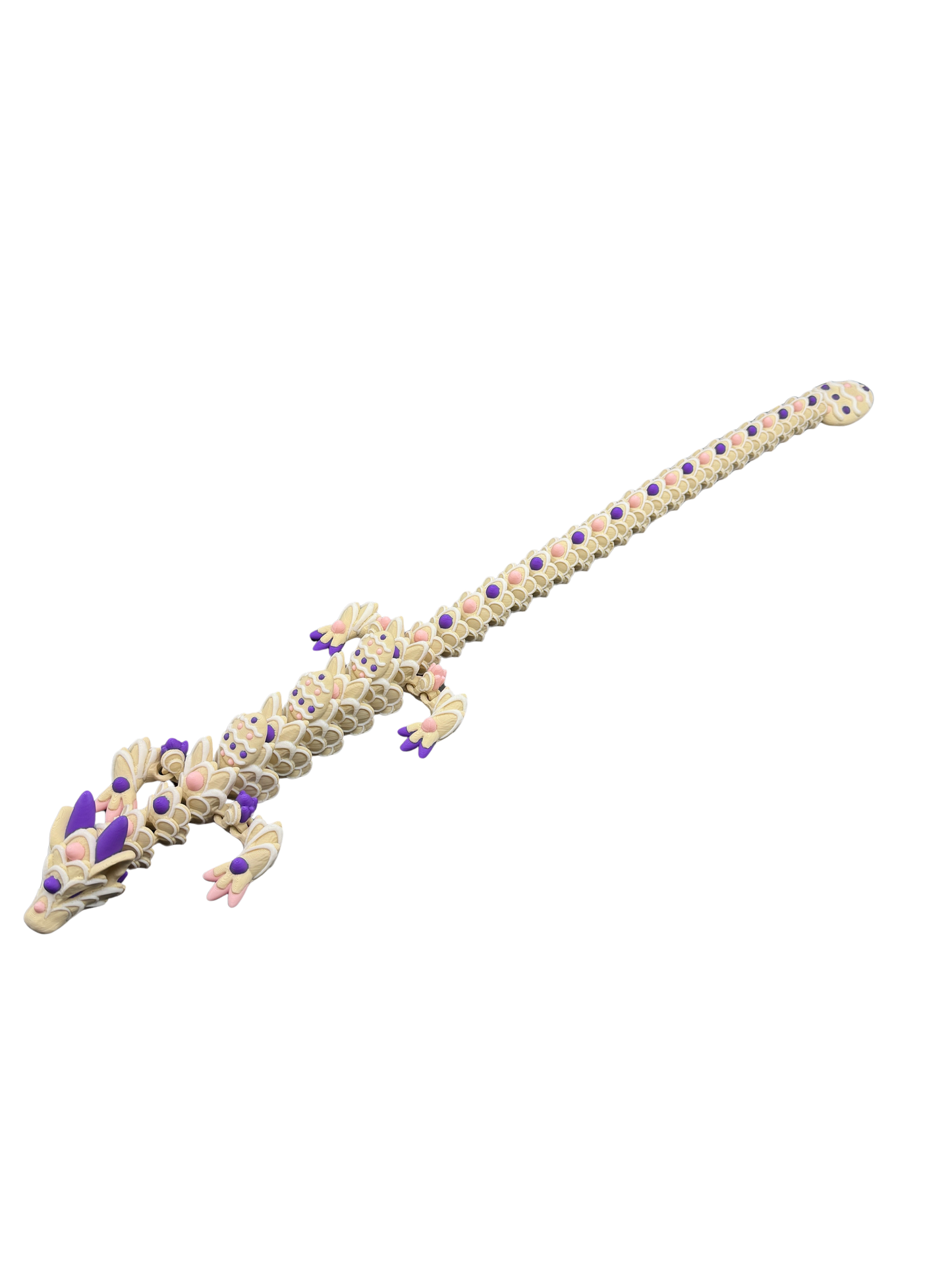 Purple/Pink Easter Cookie Dragon - Available in 16-Inch Baby & 26-Inch Adult Sizes