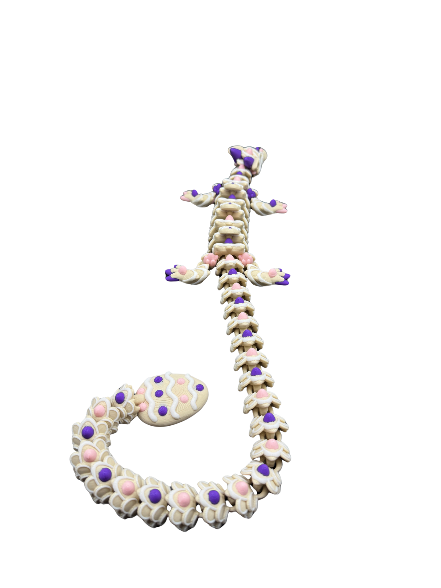 Purple/Pink Easter Cookie Dragon - Available in 16-Inch Baby & 26-Inch Adult Sizes