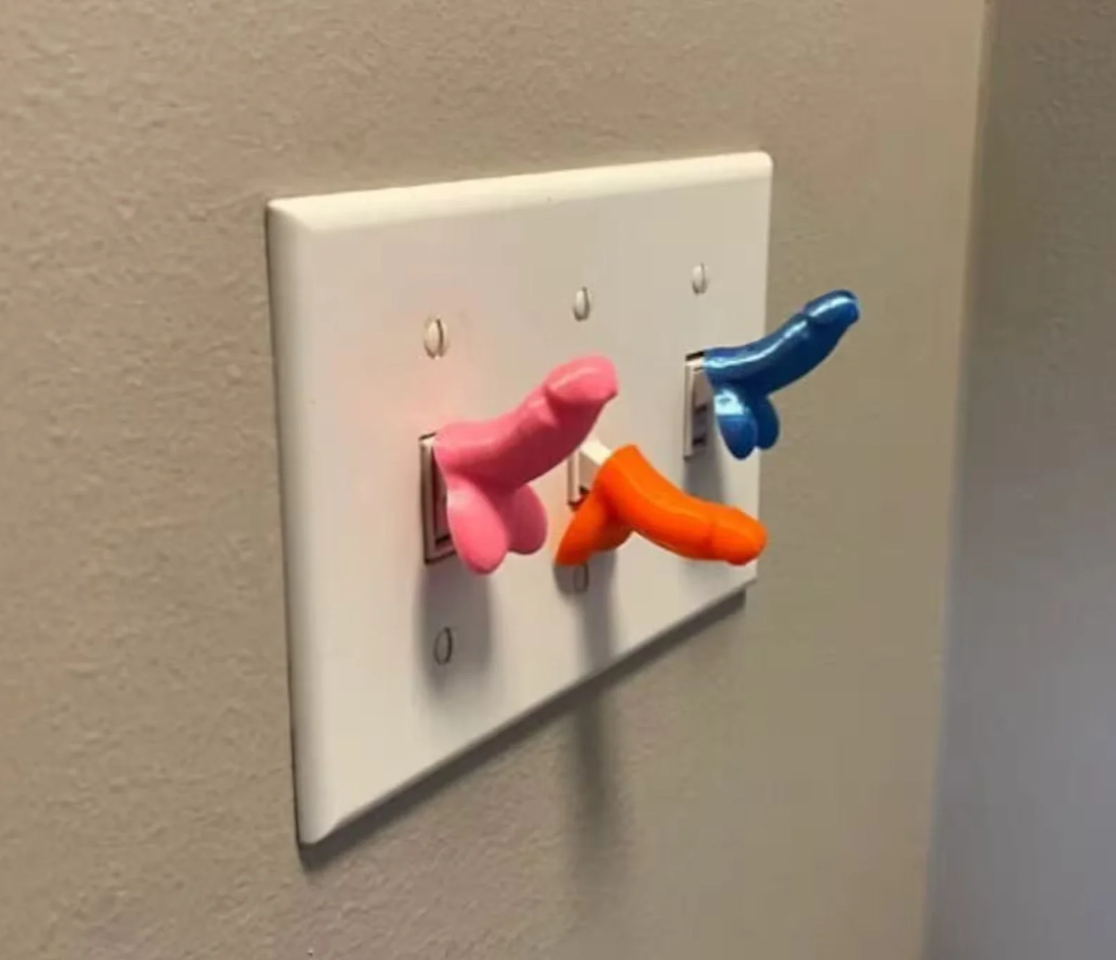 Penis Light Switch Caps - ANY COLOR