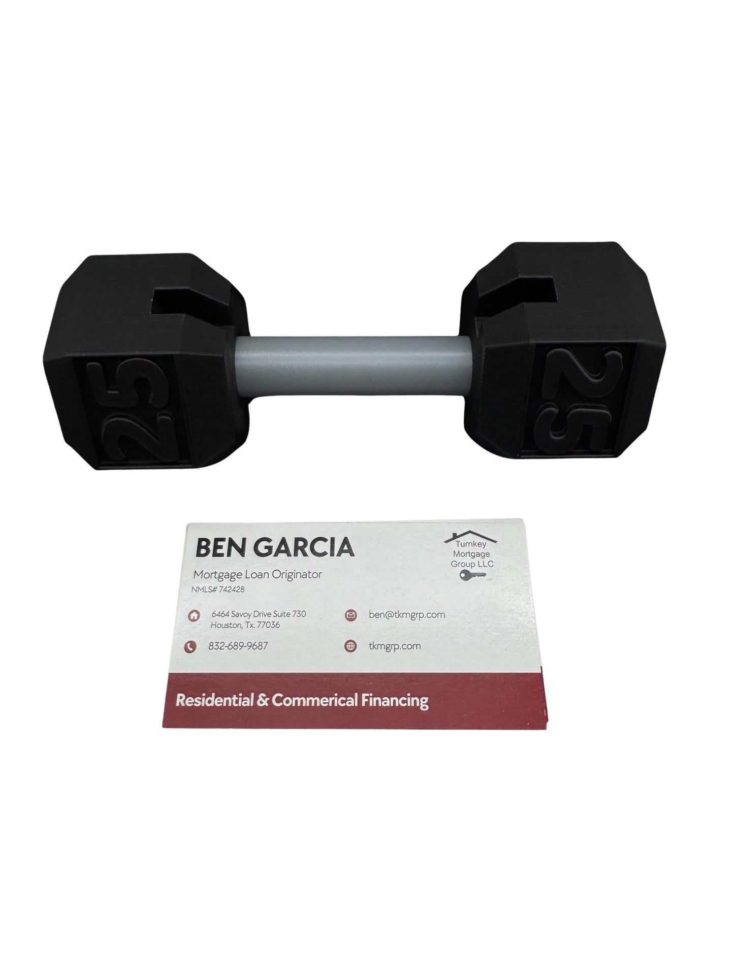 Dumbbell Business Card Holder