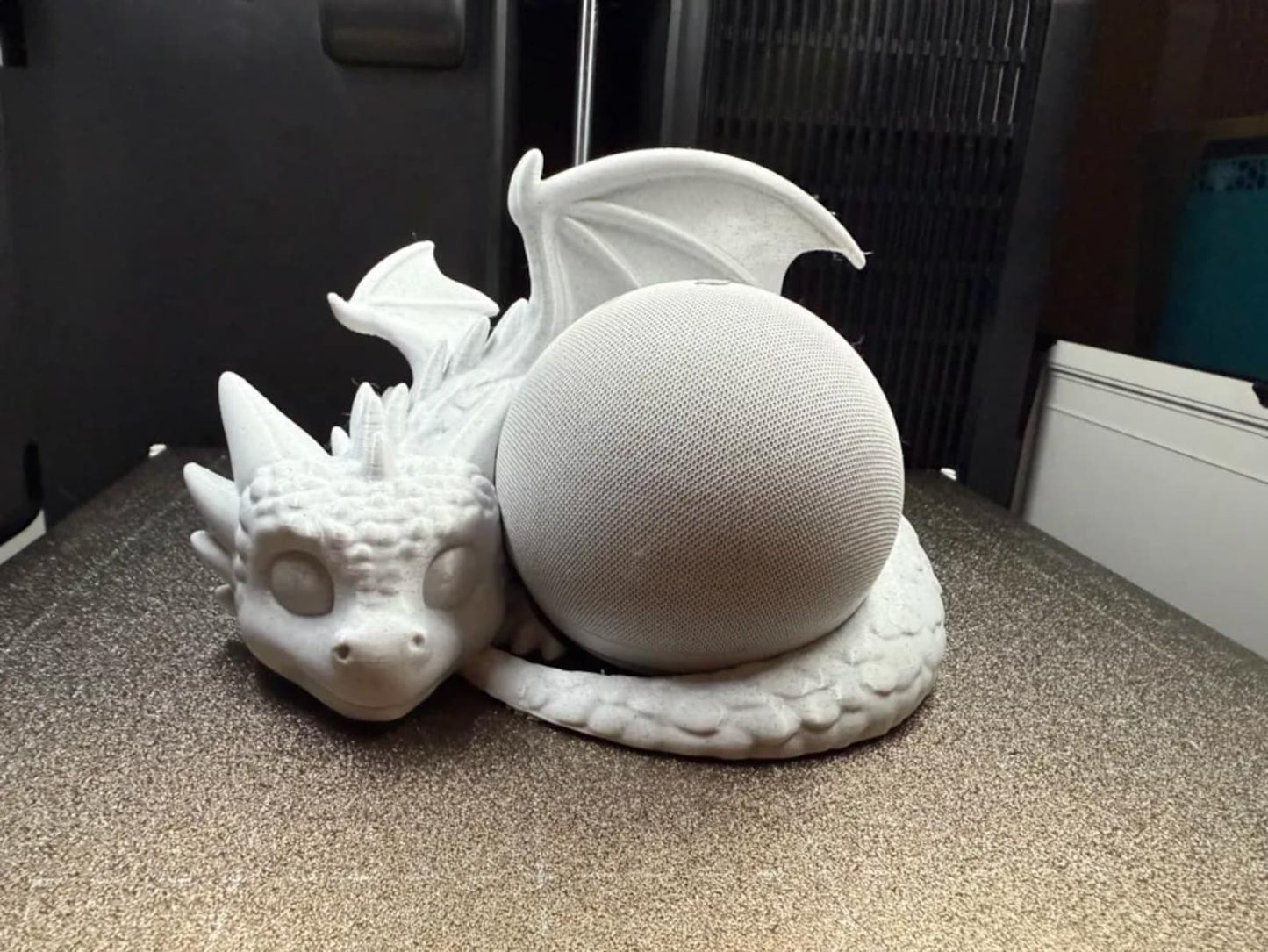 Magical Dragon Alexa Echo Dot Holder | Dragon Shaped Stand for Echo Dot 3rd/4th Gen | Functional & Decorative, Perfect Gift for Dragon Lover