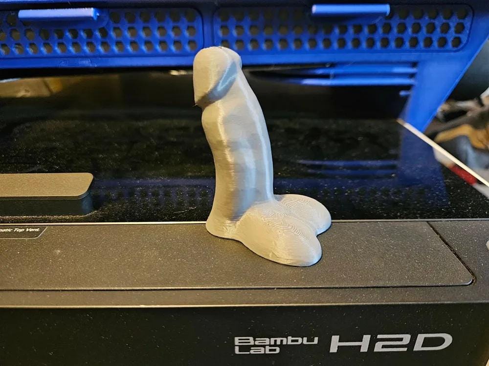 Novelty Penis Toothpaste Cap - Adult Bathroom Gag Gift