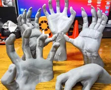 Creepy Wall-Mounted Hand Hooks - 5 Spooky Styles