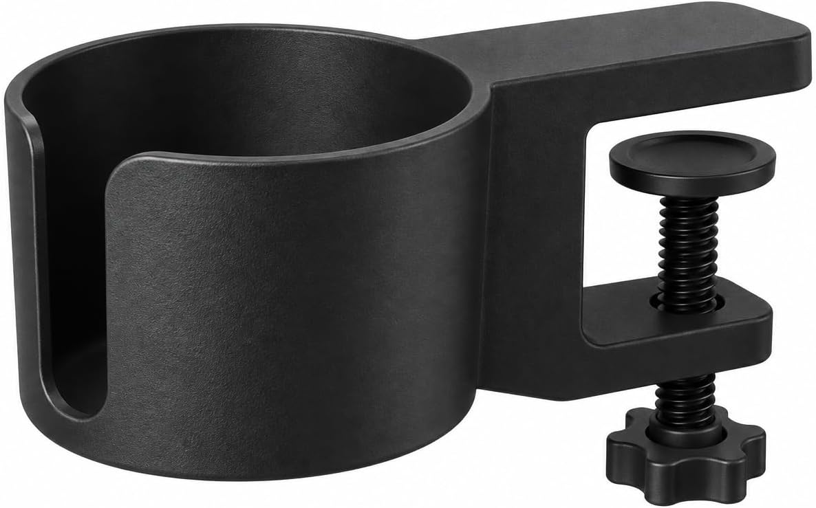 Clamp-On Cup Holder - Desk and Table