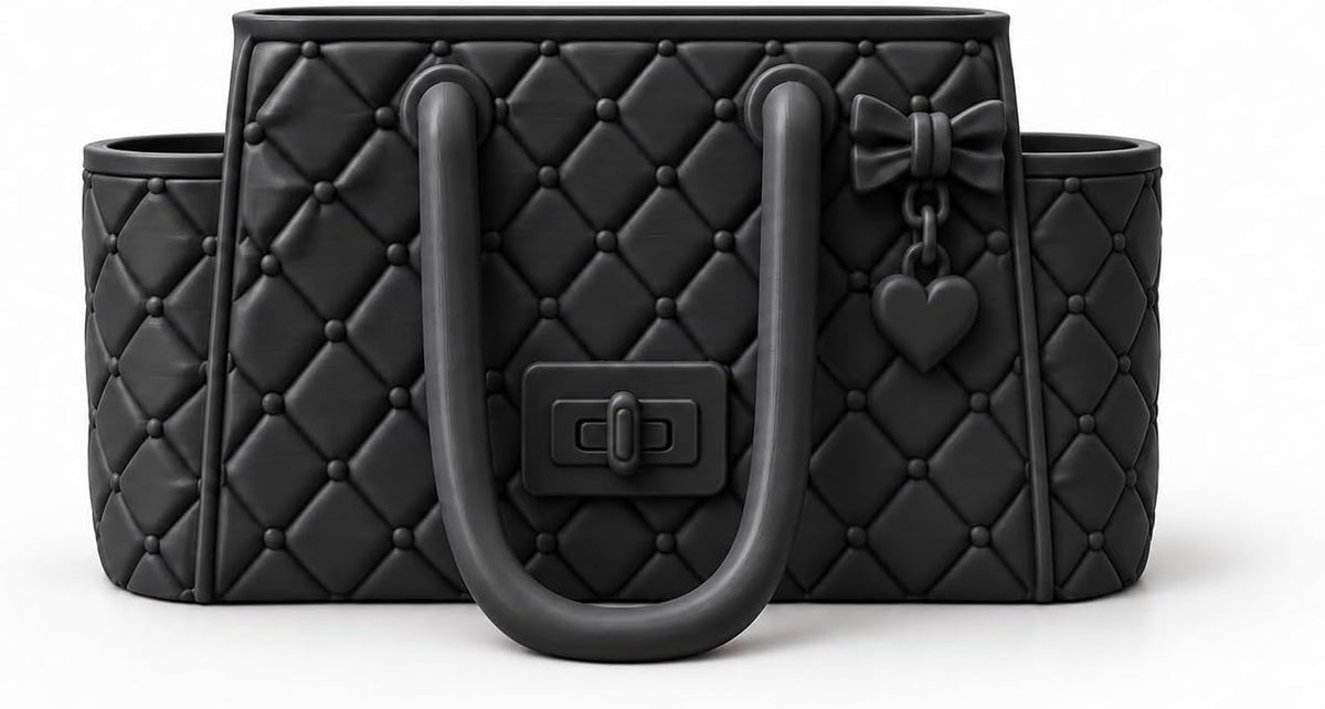 Quilted Handbag Desk Organizer