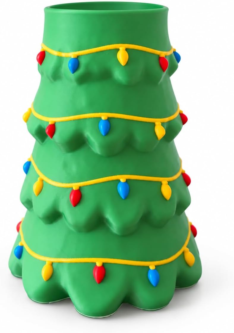 Christmas Tree Slim Can Holder - 12 oz