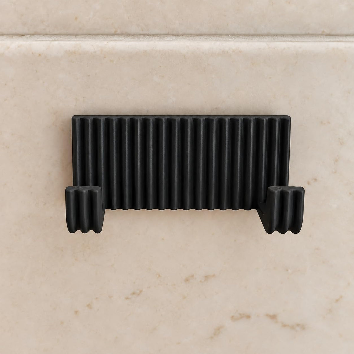 Ribbed Wall-Mounted Razor Holder