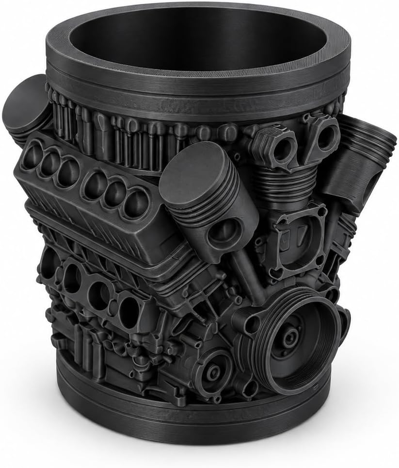 Engine Pencil Holder - Raised Piston Design