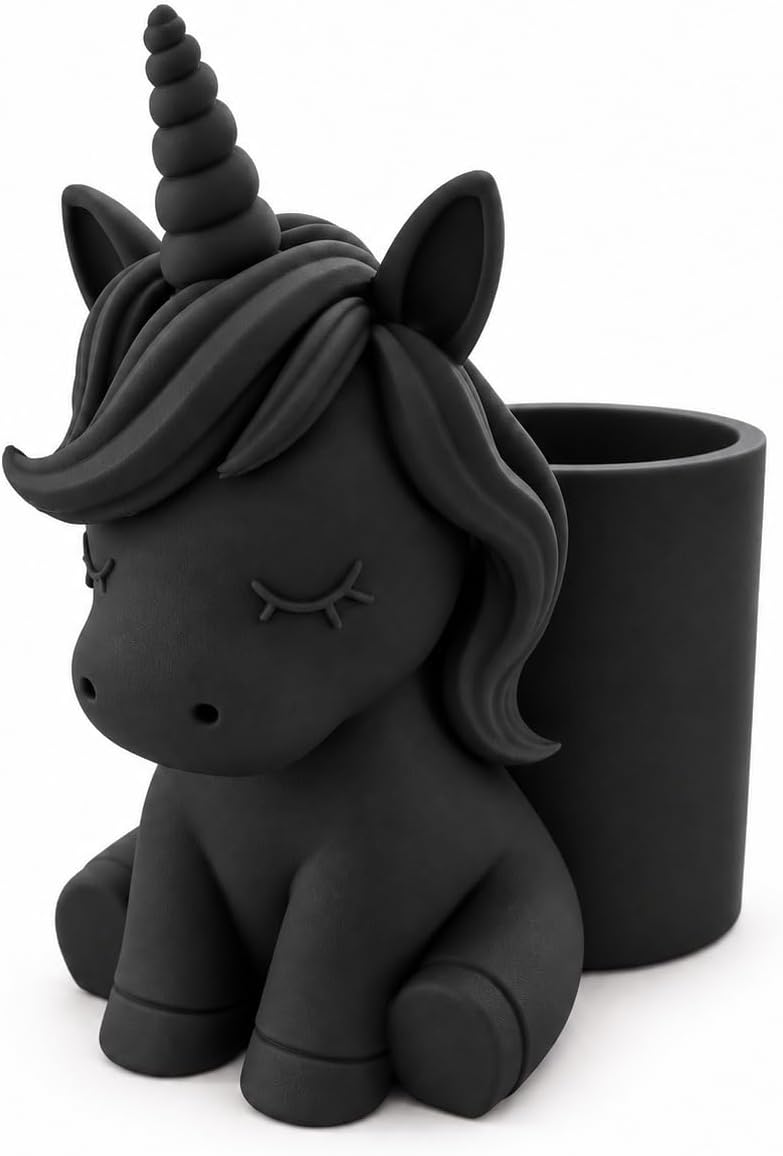 Sleepy Unicorn Pencil Holder