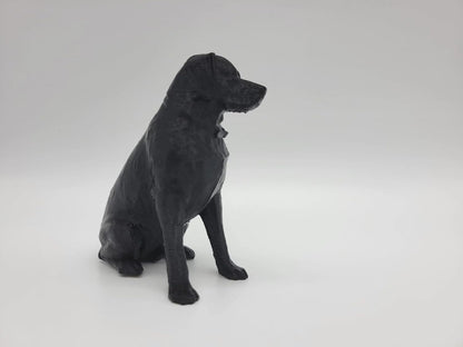 Female Labrador Statue - Sitting Dog Figurine