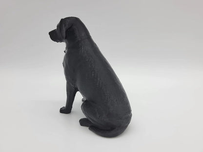 Female Labrador Statue - Sitting Dog Figurine