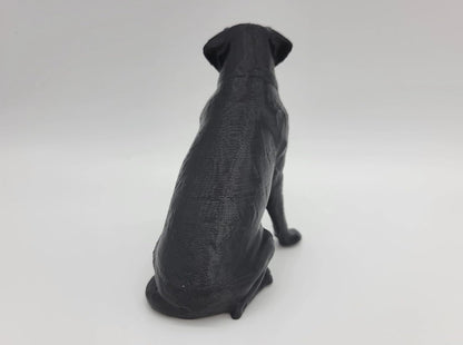 Female Labrador Statue - Sitting Dog Figurine