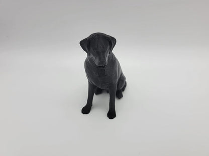 Female Labrador Statue - Sitting Dog Figurine