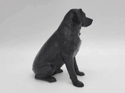 Female Labrador Statue - Sitting Dog Figurine