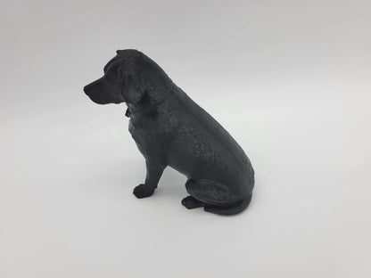 Female Labrador Statue - Sitting Dog Figurine