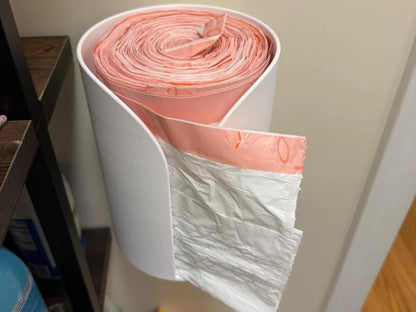 Wall-Mounted Large Roll Trash Bag Dispenser