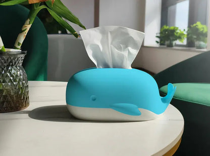 Whale Tissue Box Cover - Cute Ocean Tissue Holder
