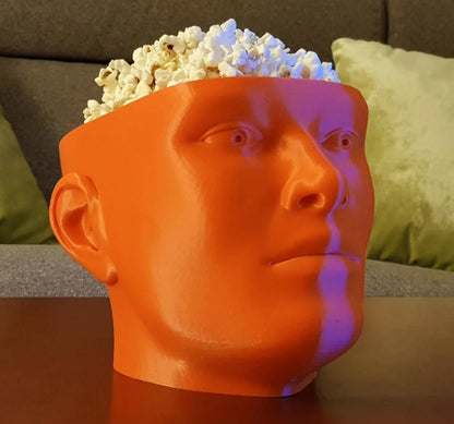 Binge Watcher’s Human Head Popcorn Bowl