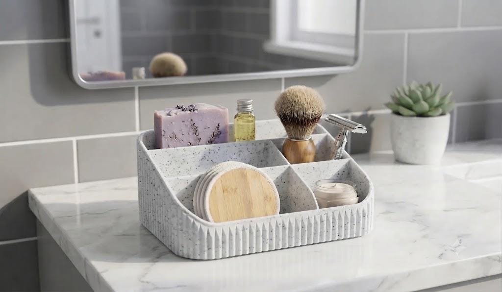 Bathroom Countertop Organizer - Vanity Storage Caddy