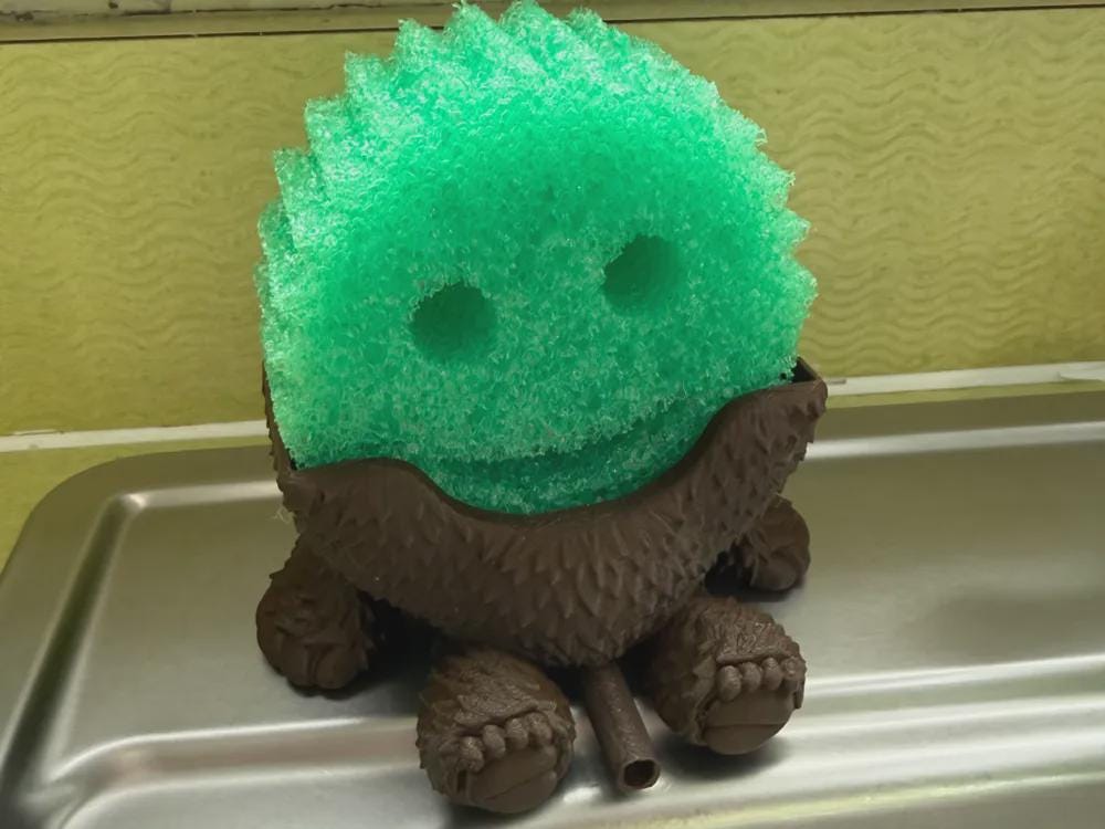 Bigfoot Sponge Holder - Self-Draining Sink Caddy