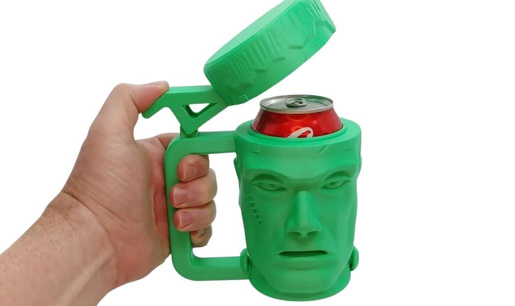 Frankenstein Can Coozie - Flip-Top Drink Holder