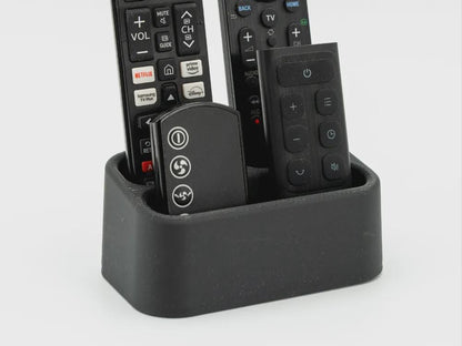 Remote Control Holder - Three-Compartment Caddy