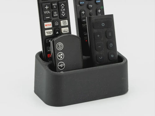 Remote Control Holder - Three-Compartment Caddy