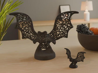 Voronoi Halloween Bat Statue