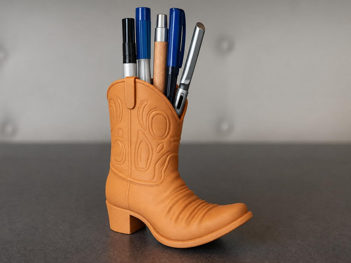 Cowboy Boot Pen Holder