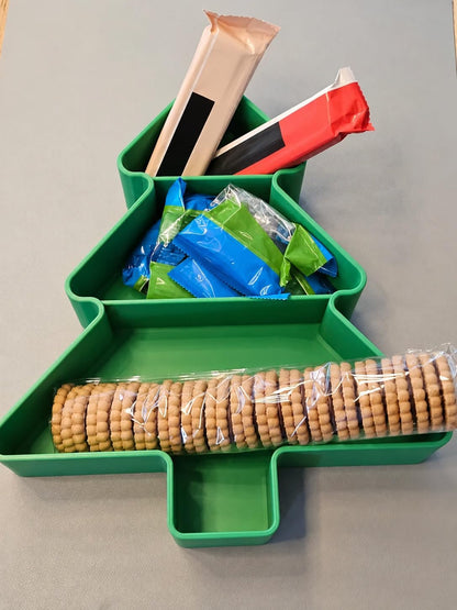 Christmas Tree Divided Bowl