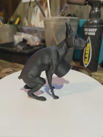 Pooping Doberman Toothpaste Cap