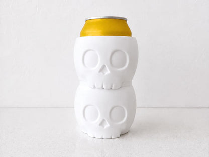Stacked Skull Can Sleeve - 12 oz