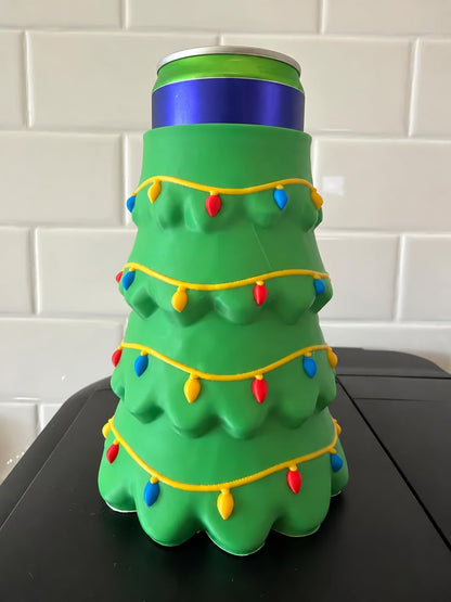Christmas Tree Slim Can Holder - 12 oz